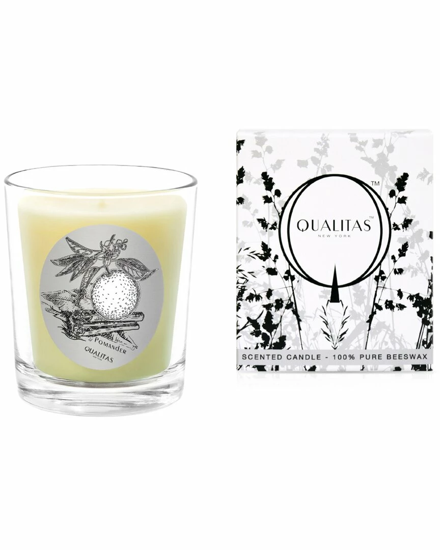 Qualitas Pomander 6.5oz Beeswax Candle Home Candles & Home Fragrance