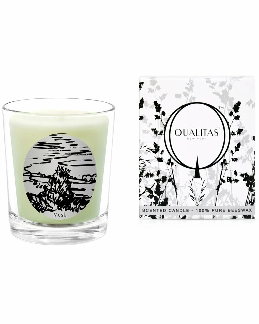 Qualitas Musc 6.5oz Beeswax Candle Home Candles & Home Fragrance
