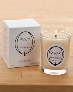 Qualitas Black Currant 6.5oz Beeswax Candle Home Candles & Home Fragrance