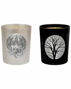 Qualitas Candles Set Of 2 Hearth % Agarwood Candles Home Candles & Home Fragrance