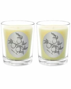 Qualitas Orange Tree Two Scented Beeswax Candle Set Home Candles & Home Fragrance