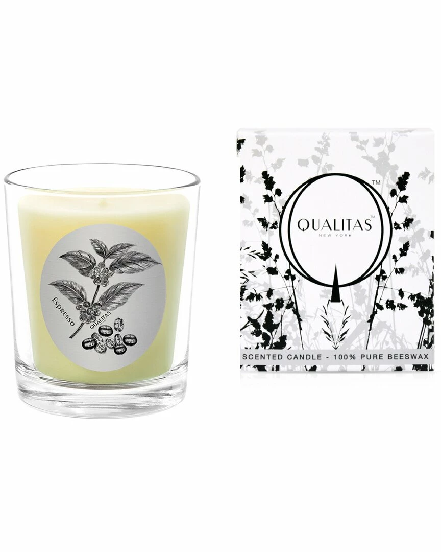Qualitas Espresso 6.5oz Beeswax Candle Home Candles & Home Fragrance