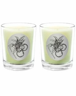 Qualitas Orange Blossom Two Scented Beeswax Candle Set Home Candles & Home Fragrance