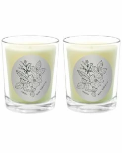 Qualitas Rose Tobacco Two Scented Beeswax Candle Set Home Candles & Home Fragrance