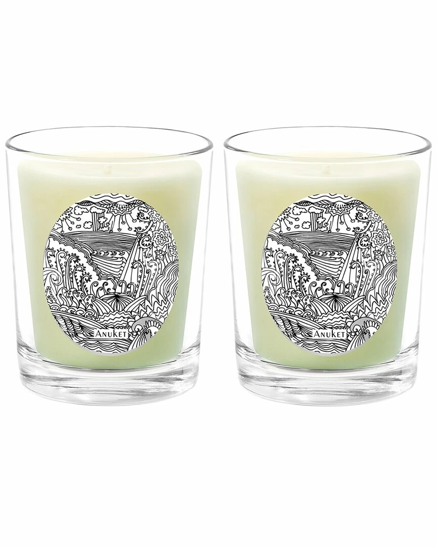 Qualitas Aunket Two Scented Beeswax Candle Set Home Candles & Home Fragrance