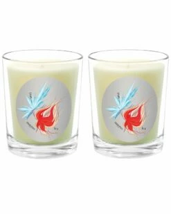 Qualitas Fire & Ice Two Scented Beeswax Candle Set Home Candles & Home Fragrance