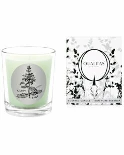 Qualitas Clary Sage 6.5oz Beeswax Candle Home Candles & Home Fragrance