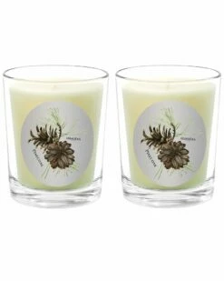 Qualitas Pinecone Two Scented Beeswax Candle Set Home Candles & Home Fragrance