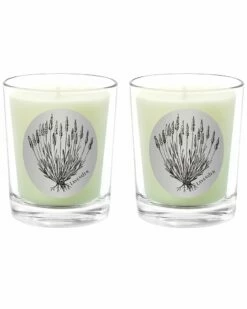 Qualitas Lavender Two Scented Beeswax Candle Set Home Candles & Home Fragrance