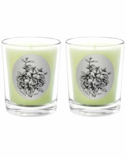 Qualitas Garden Mint Two Scented Beeswax Candle Set Home Candles & Home Fragrance