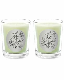 Qualitas Sweet Pea Two Scented Beeswax Candle Set Home Candles & Home Fragrance