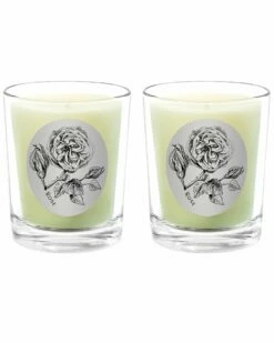 Qualitas Rose Two Scented Beeswax Candle Set Home Candles & Home Fragrance