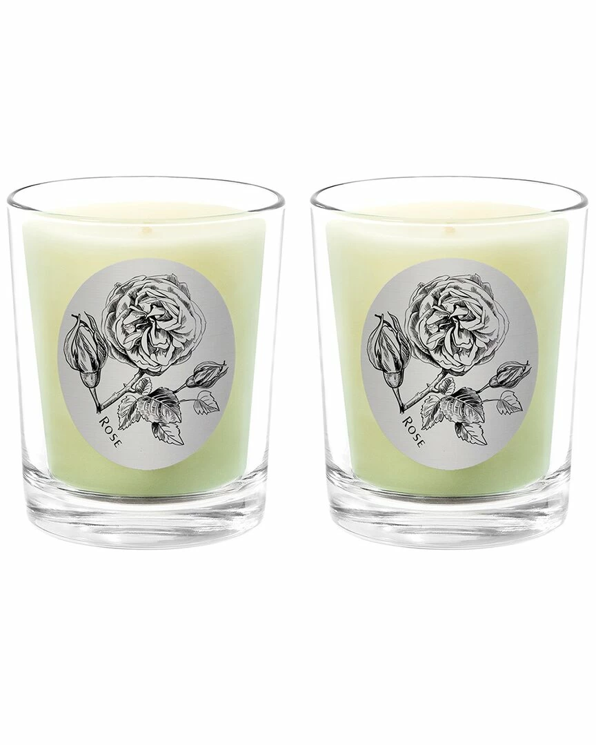 Qualitas Rose Two Scented Beeswax Candle Set Home Candles & Home Fragrance
