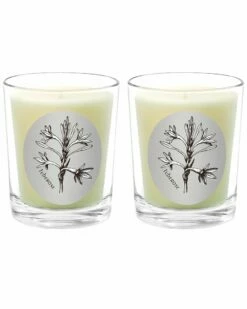 Qualitas Tuberose Two Scented Beeswax Candle Set Home Candles & Home Fragrance