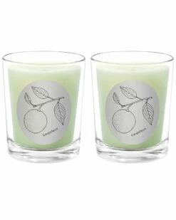 Qualitas Grapefruit Two Scented Beeswax Candle Set Home Candles & Home Fragrance