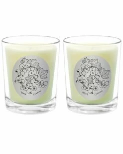 Qualitas Black Currant Two Scented Beeswax Candle Set Home Candles & Home Fragrance