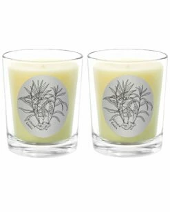 Qualitas Ginger Glass Two Scented Beeswax Candle Set Home Candles & Home Fragrance