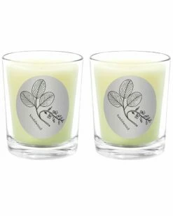 Qualitas Sandalwood Two Scented Beeswax Candle Set Home Candles & Home Fragrance