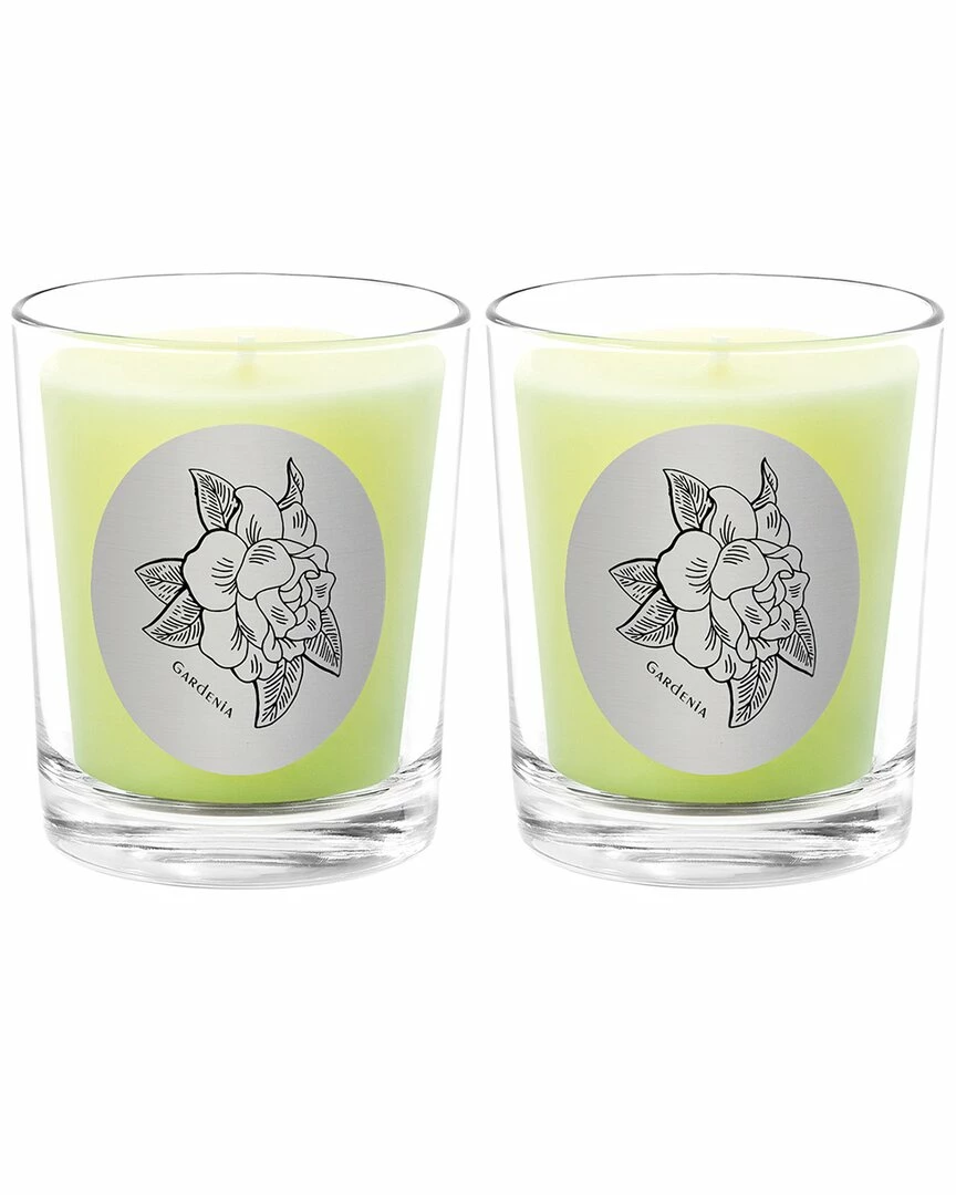 Qualitas Gardenia Two Scented Beeswax Candle Set Home Candles & Home Fragrance