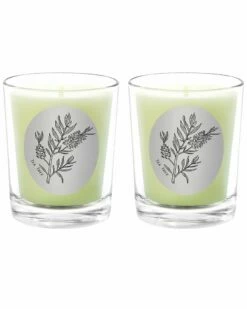 Qualitas Tea Tree Two Scented Beeswax Candle Set Home Candles & Home Fragrance