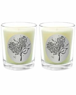 Qualitas Lilac Two Scented Beeswax Candle Set Home Candles & Home Fragrance