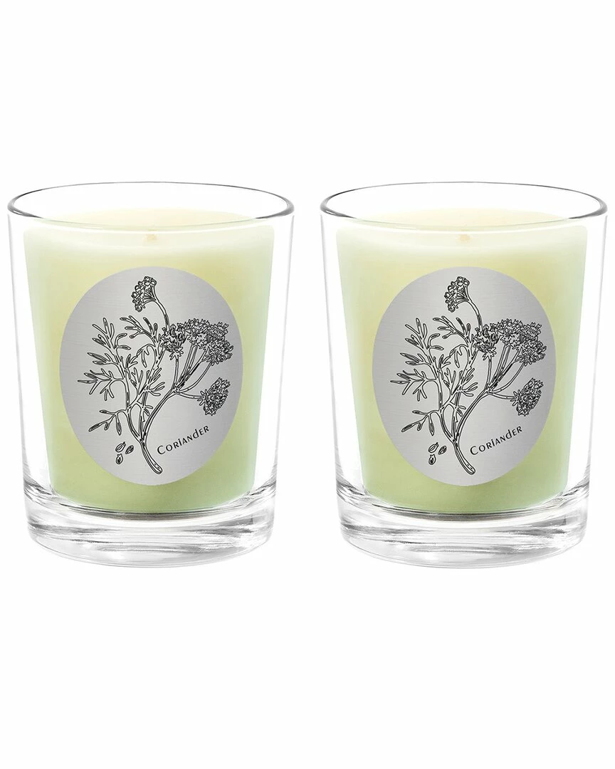 Qualitas Coriander Two Scented Beeswax Candle Set Home Candles & Home Fragrance
