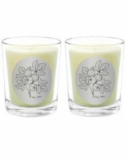 Qualitas Fig Tree Two Scented Beeswax Candle Set Home Candles & Home Fragrance