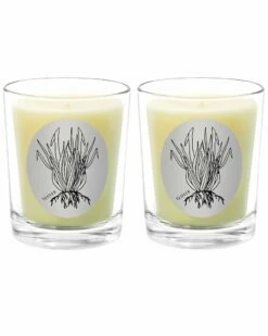 Qualitas Vetiver Two Scented Beeswax Candle Set Home Candles & Home Fragrance