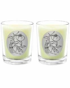 Qualitas Tomato Leaf Two Scented Beeswax Candle Set Home Candles & Home Fragrance