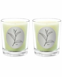 Qualitas Tea Two Scented Beeswax Candle Set Home Candles & Home Fragrance