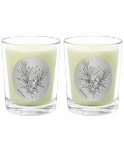 Qualitas Rosemary Two Scented Beeswax Candle Set Home Candles & Home Fragrance