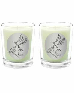 Qualitas Desert Lime Two Scented Beeswax Candle Set Home Candles & Home Fragrance