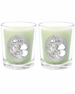 Qualitas Bergamot Two Scented Beeswax Candle Set Home Candles & Home Fragrance