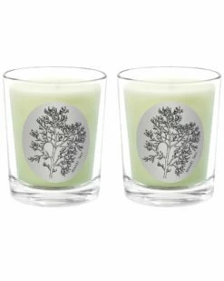 Qualitas Hinoki Tree Two Scented Beeswax Candle Set Home Candles & Home Fragrance