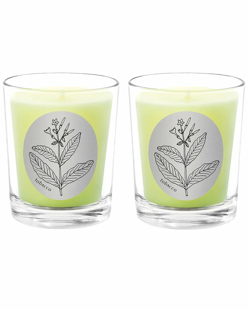 Qualitas Tobacco Two Scented Beeswax Candle Set Home Candles & Home Fragrance