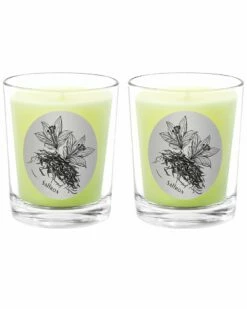 Qualitas Saffron Two Scented Beeswax Candle Set Home Candles & Home Fragrance