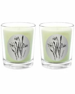 Qualitas Paperwhite Two Scented Beeswax Candle Set Home Candles & Home Fragrance