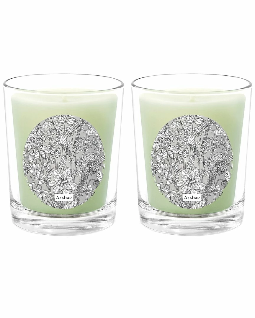 Qualitas Azahar Two Scented Beeswax Candle Set Home Candles & Home Fragrance