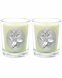 Qualitas Vanilla Two Scented Beeswax Candle Set Home Candles & Home Fragrance