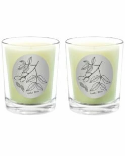Qualitas Tonka Bean Two Scented Beeswax Candle Set Home Candles & Home Fragrance