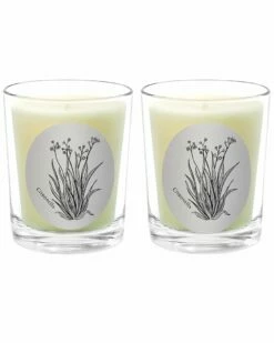 Qualitas Citronella Two Scented Beeswax Candle Set Home Candles & Home Fragrance