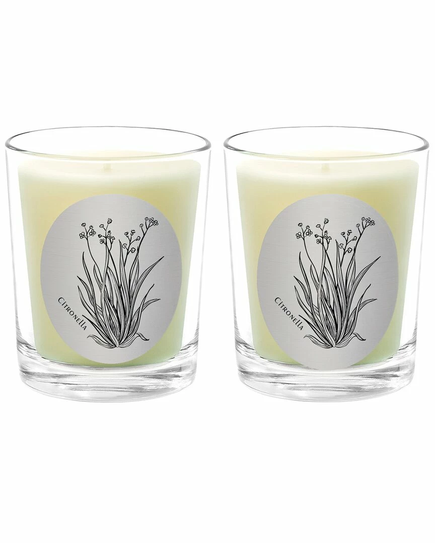Qualitas Citronella Two Scented Beeswax Candle Set Home Candles & Home Fragrance