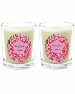 Qualitas L'Amour Two Scented Beeswax Candle Set Home Candles & Home Fragrance