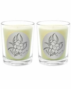 Qualitas Fruit Tea Two Scented Beeswax Candle Set Home Candles & Home Fragrance