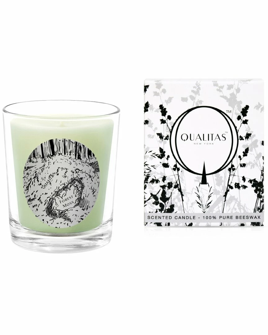 Qualitas Forest Moss 6.5oz Beeswax Candle Home Candles & Home Fragrance
