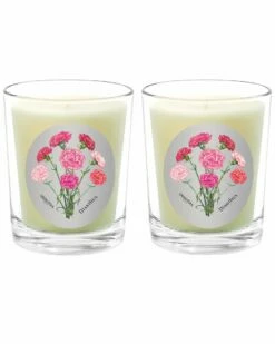 Qualitas Dianthus Two Scented Beeswax Candle Set Home Candles & Home Fragrance