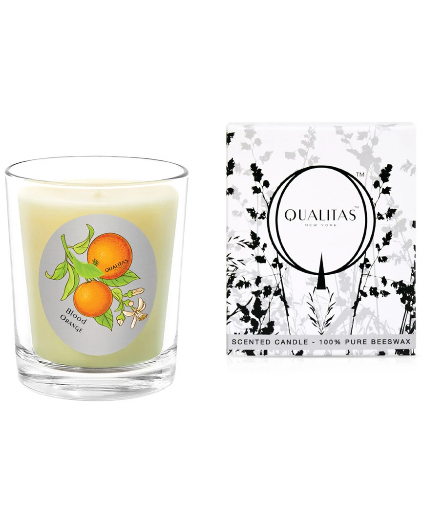 Qualitas Blood Orange 6.5oz Beeswax Candle Home Candles & Home Fragrance