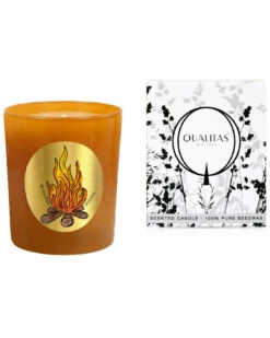 Qualitas Woodfire Scented Beeswax Candle Home Candles & Home Fragrance