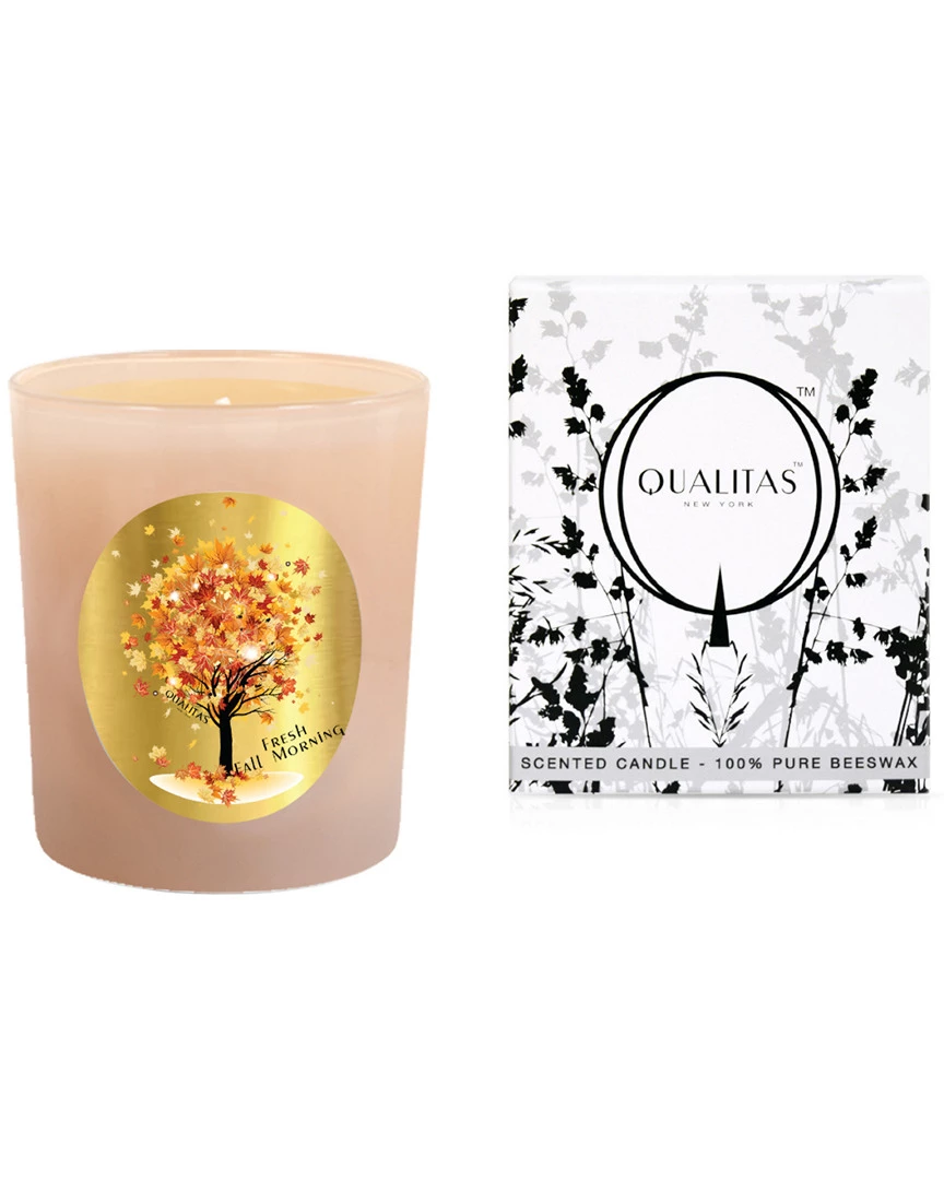 Qualitas Fragrance Fresh Fall Morning Scented Beeswax Candle Home Candles & Home Fragrance