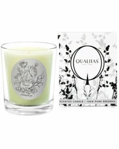 Qualitas Rose Champagne Scented Beeswax Candle Home Candles & Home Fragrance